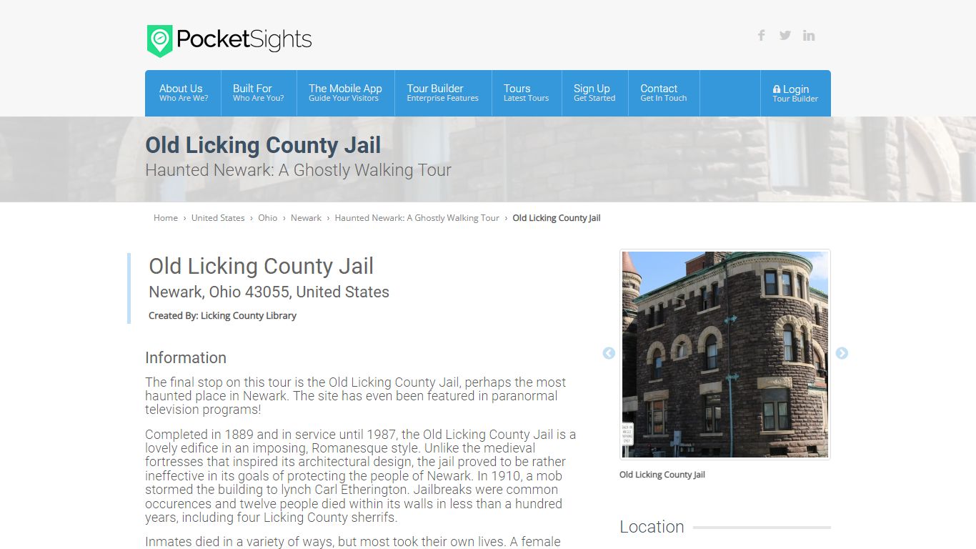Old Licking County Jail - Haunted Newark: A Ghostly Walking Tour ...
